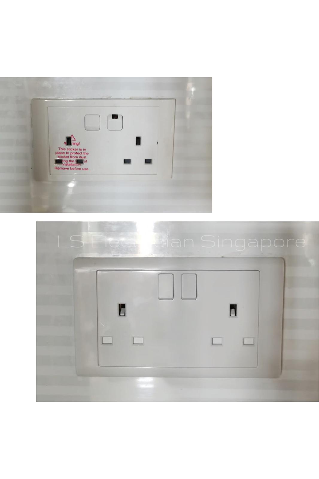 Supply And Replace 2x13A Power Socket