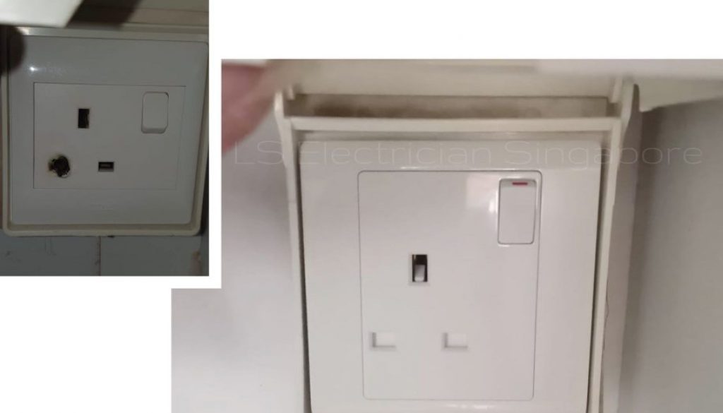 Supply And Replace 13A Single Socket Faceplate