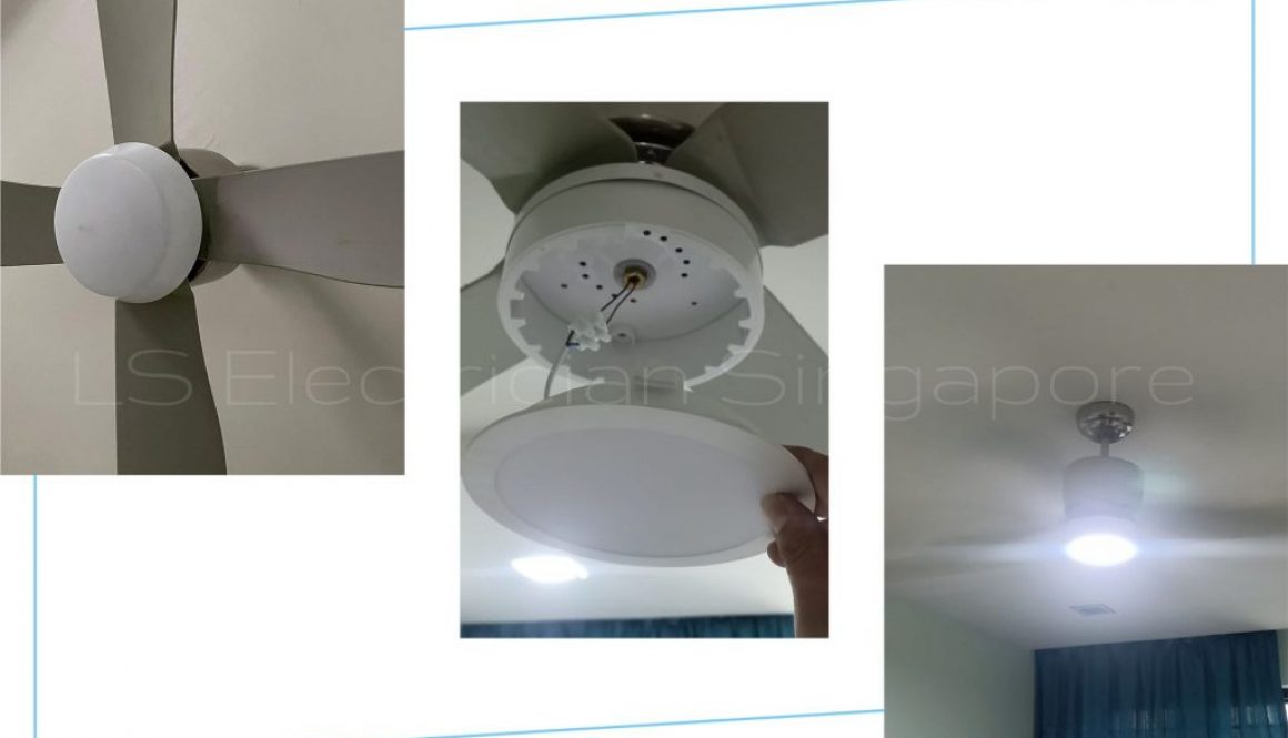 Supply And Replace Ceiling Fan light