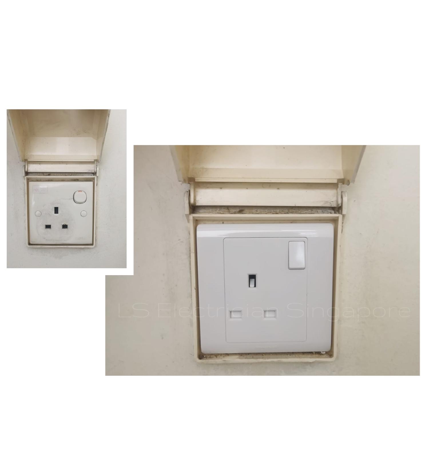 Supply And Replace 13A Single Socket Faceplate