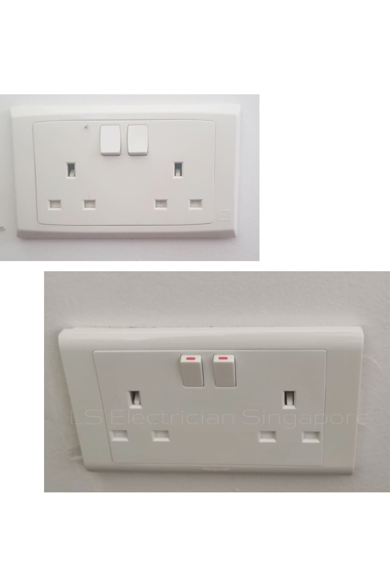 Supply And Replace 2x13A Power Socket