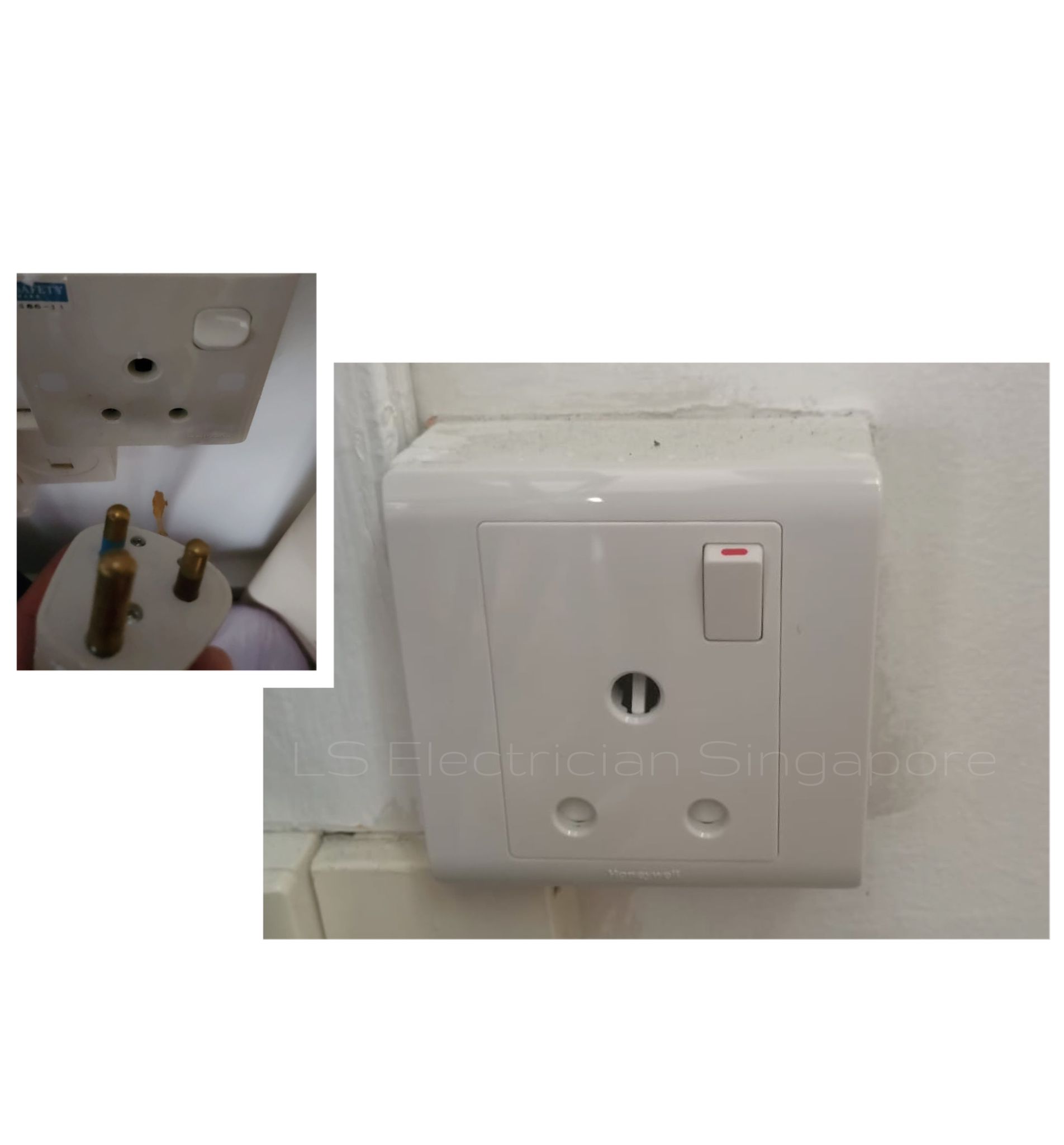 Supply And Replace 15A Socket Faceplate