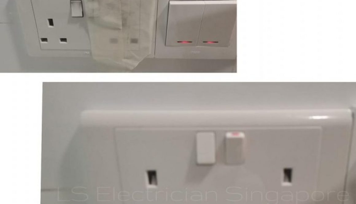 Supply And Replace 2X13A Power Socket Faceplate