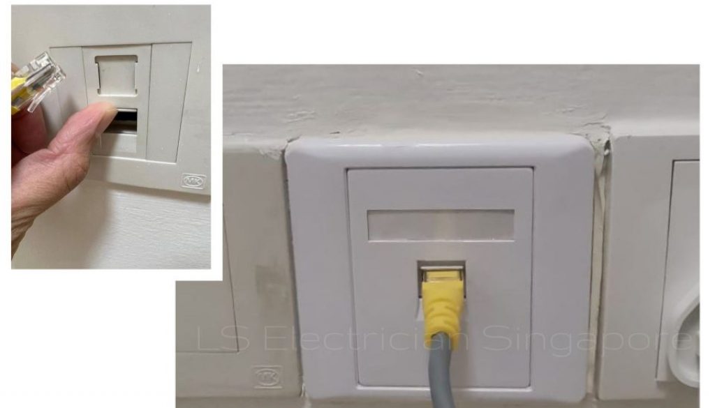 Supply And Replace Data Socket Faceplate