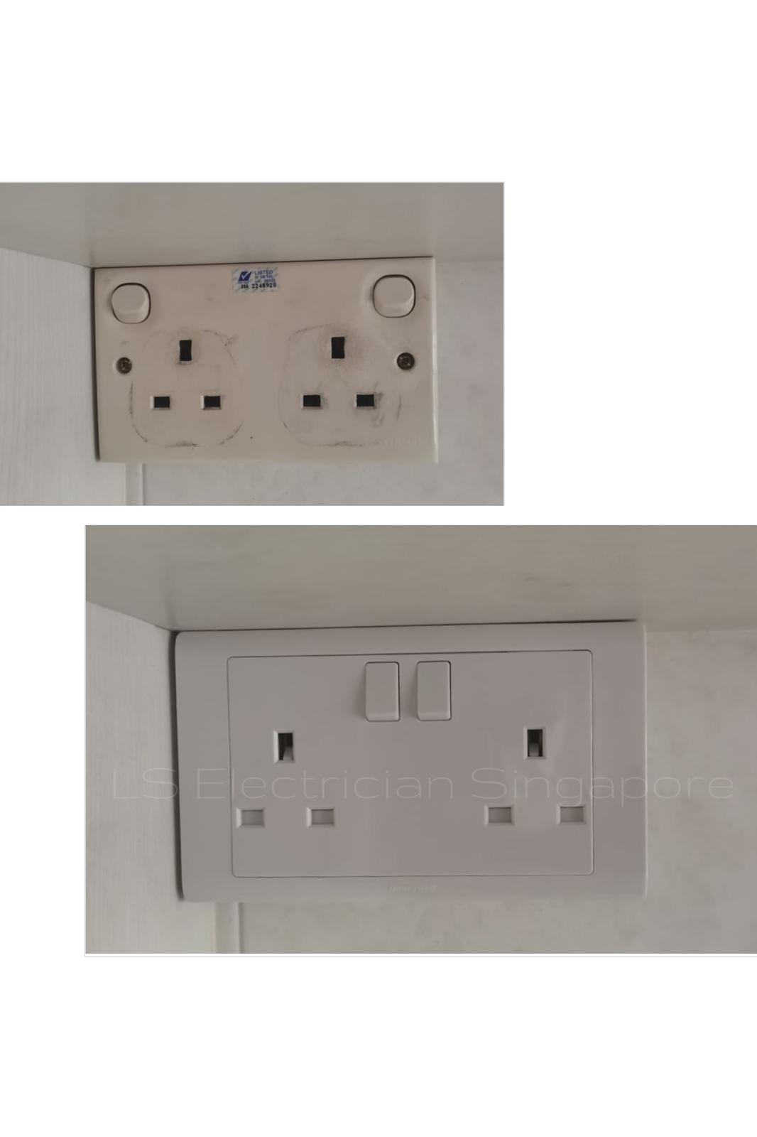 Supply And Replace 2X13A Power Socket