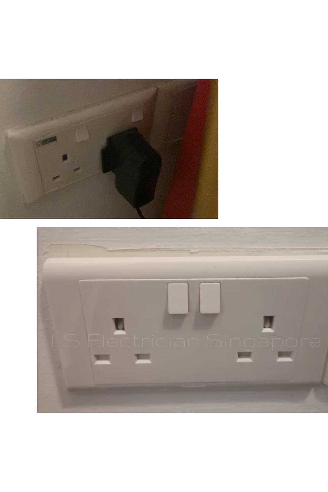 Supply And Replace 2X13A Power Socket